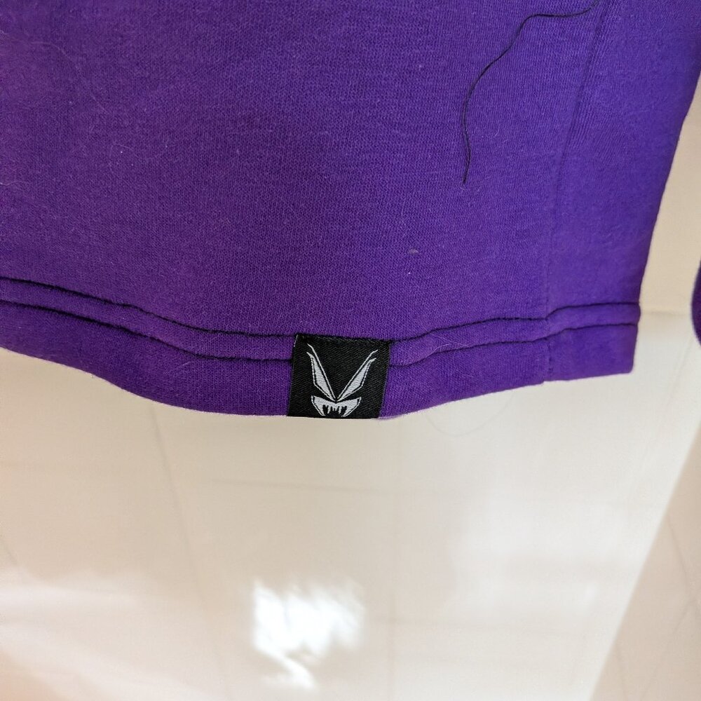 Vampire Freaks Black & Purple Split Mage Hoodie - Picture 7 of 15